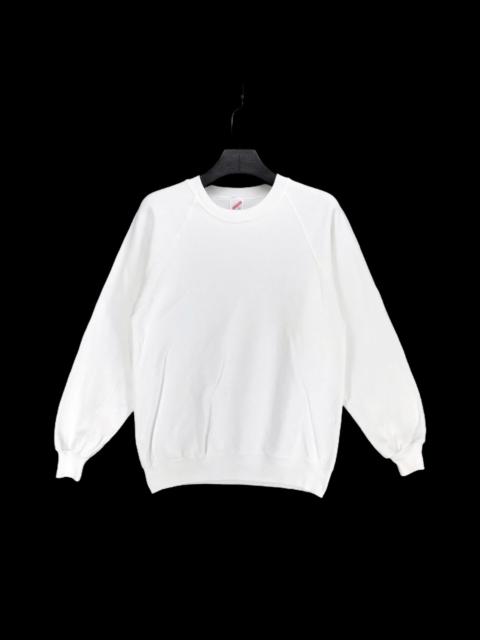 Other Designers Vintage JERZEES 50/50 Plain White Sweatshirt #2255-89