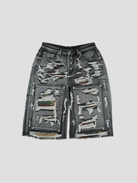 Thug Club HELL CAMO DENIM SHORTS