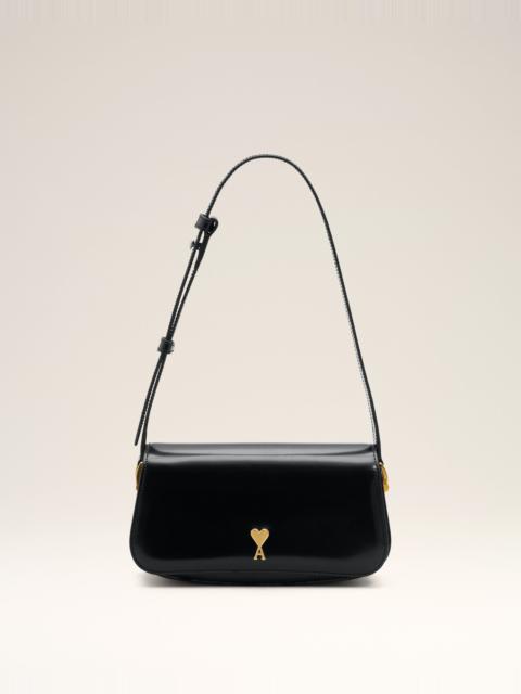 AMI Paris BLACK COW LEATHER SHOULDER PARIS PARIS BAG