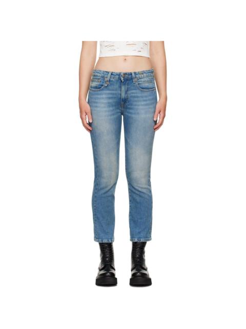 R13 Blue Kick Fit Jeans