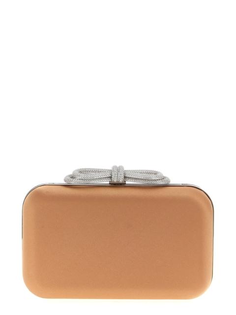 MACH & MACH 'Double Bow Satin' clutch