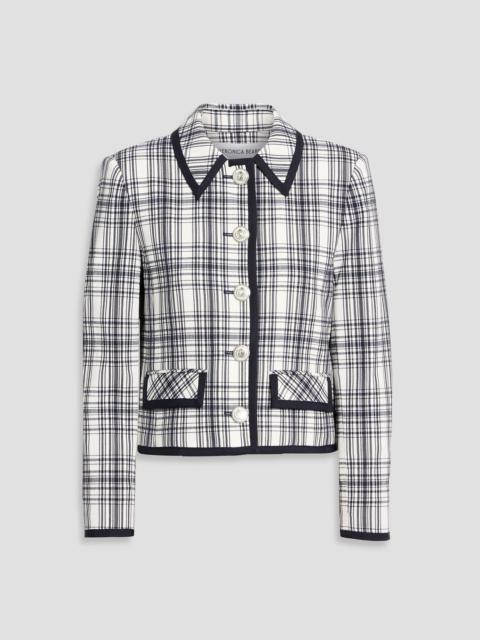 VERONICA BEARD Makayla checked cotton-blend tweed jacket