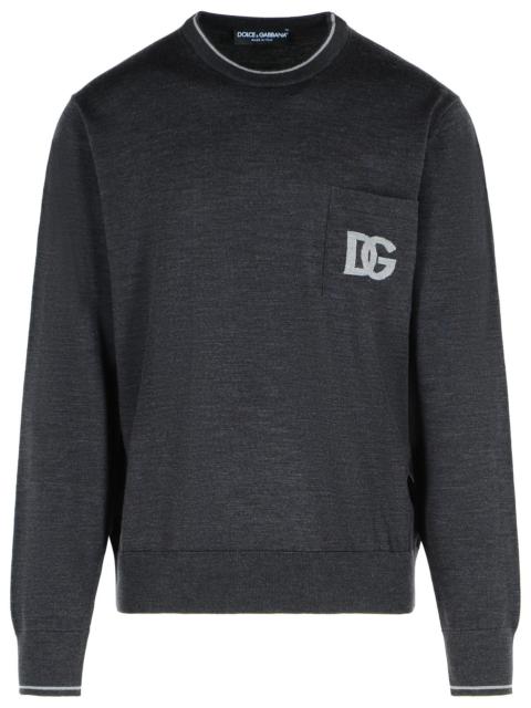 Dolce & Gabbana Dolce & Gabbana Grey Virgin Wool Sweater Men