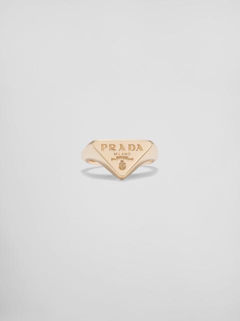 Prada Eternal Gold signet ring in yellow gold