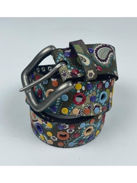 Very Rare - napapijri multicolor leather belt tc21