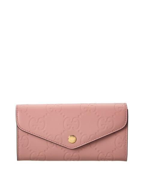 GUCCI Gucci GG Leather Continental Wallet
