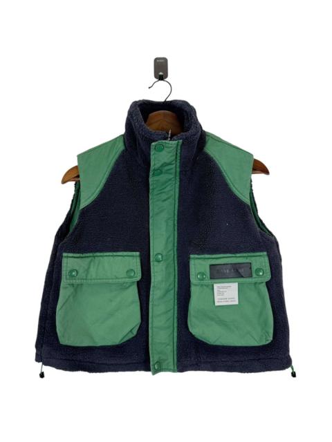 Other Designers VINTAGE HAND MADE SAVE PLANET FLEECE VEST JACKET