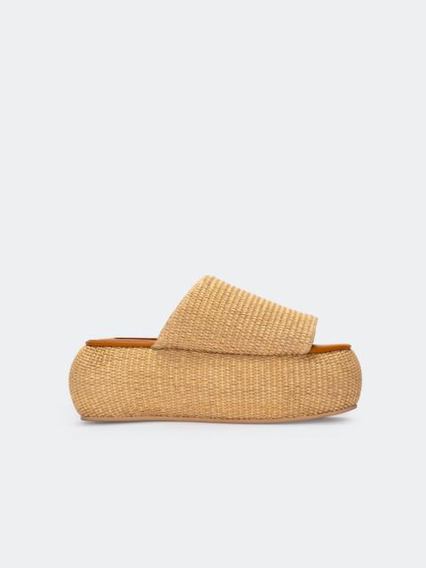 SIMONMILLER SIMONMILLER RAFFIA CLOUDY PLATFORM in Natural at Nordstrom