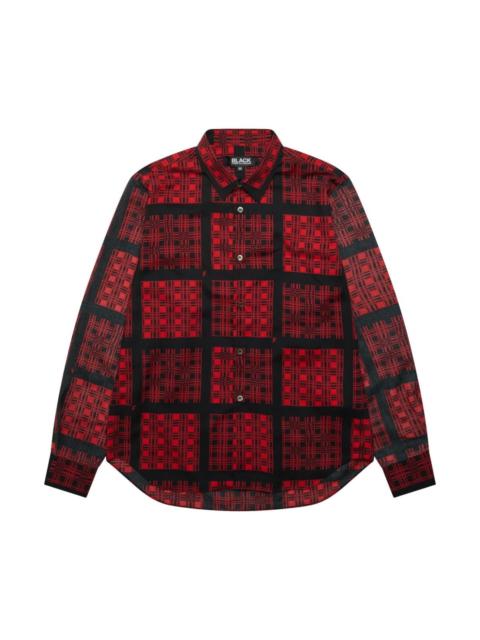 BLACK COMME des GARÇONS CHECK-PRINT LONG-SLEEVE SHIRT