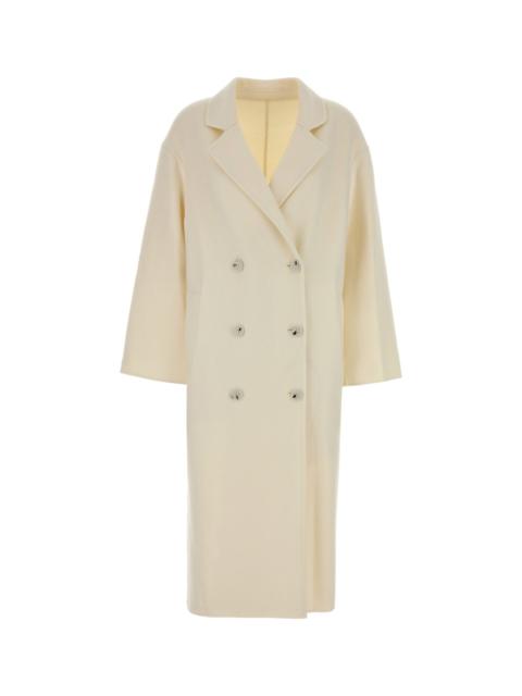 Loulou de Saison Ivory wool blend Borneo coat