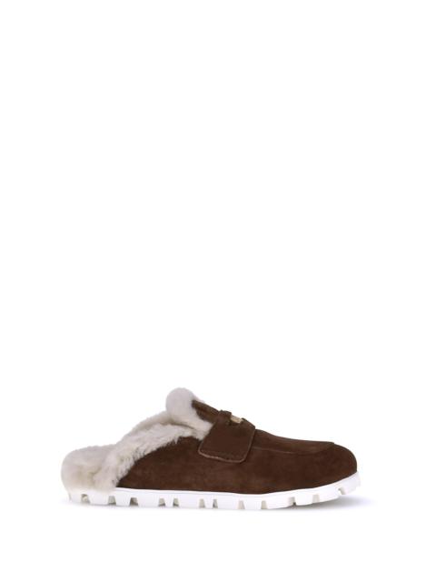 Miu Miu Women Shearling Mules