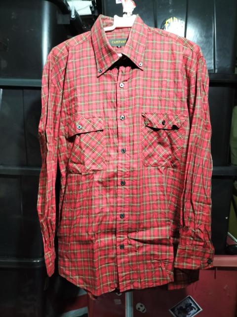 Other Designers Vintage Street Fashion Capitano Red Plaid Punk Shirts