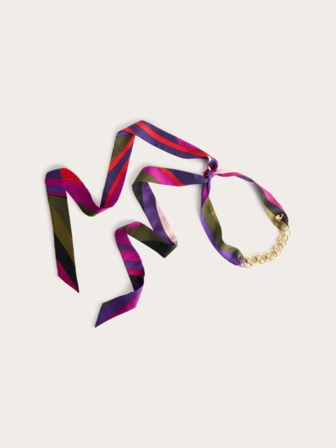 PUCCI IRIDE PRINT BANDEAU NECKLACE