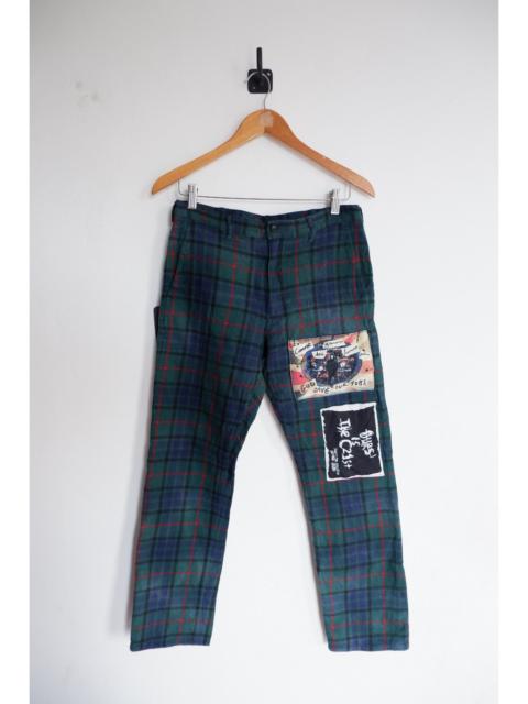 Comme des Garçons Homme Plus 2008 CDGHP Jamie Reid Sex Pistols Patch Wool Pants