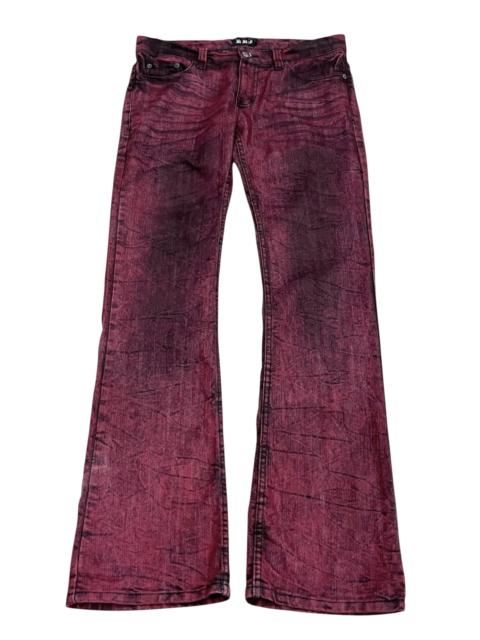 Other Designers Fragment Design - Vintage KUI Bloodclaw Fade To Black Flare Punk Denim Y2K 🔥