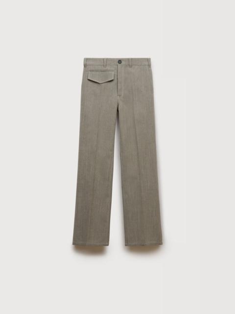 Marni GRAY WOOL PANTS WITH POCKET