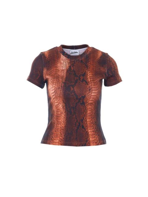 Jean Paul Gaultier Jean Paul Gaultier Women Python Print T-Shirt