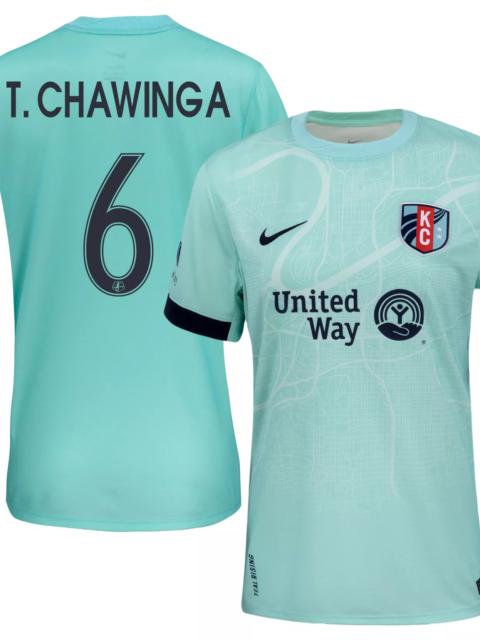 Nike Nike Women's Kansas City Current Temwa Chawinga #6 Light Blue Away Replica Jersey