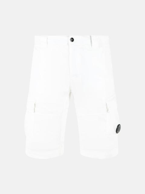 C.P. Company WHITE COTTON SHORTS