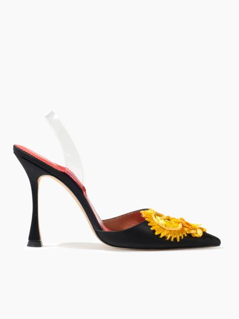 CAROLINA HERRERA Embellished Kitten Heel Mule