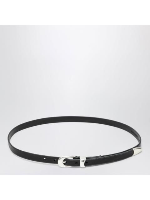 Our Legacy Our Legacy Olega Belt In Black Calfskin Leather Men
