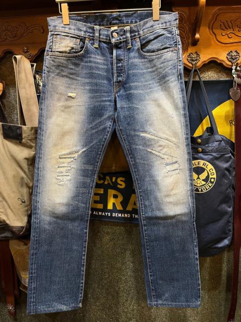 RRL by Ralph Lauren RRL Distressed Denim Jeans