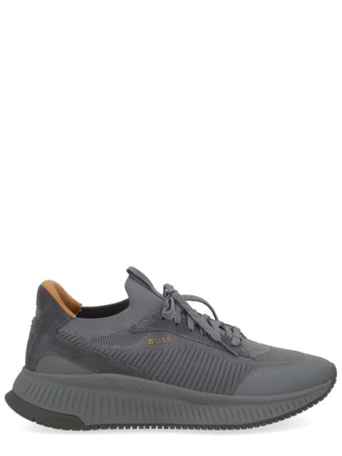 BOSS TTNM EVO SNEAKER WITH LEATHER DETAILS