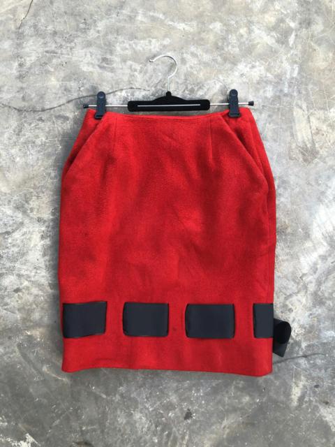 ISSEY MIYAKE IS by issey miyake wool mini skirt