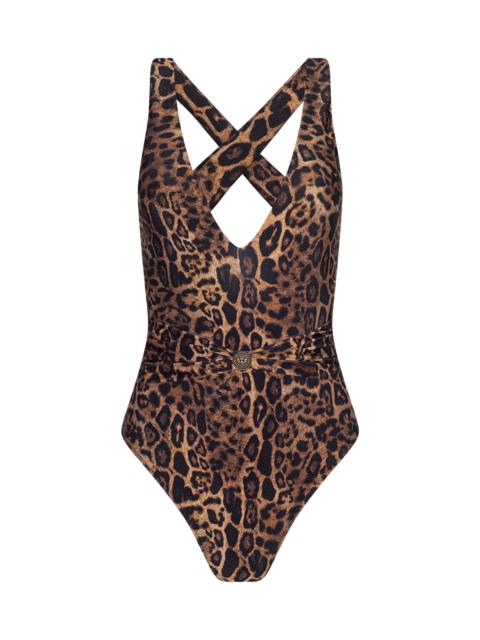 L'AGENCE Lisa Plunge One-Piece Swimsuit