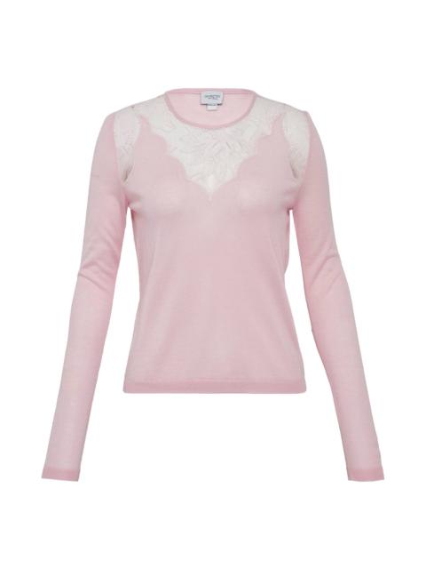GIAMBATTISTA VALLI Cashmere Silk Knit Top
