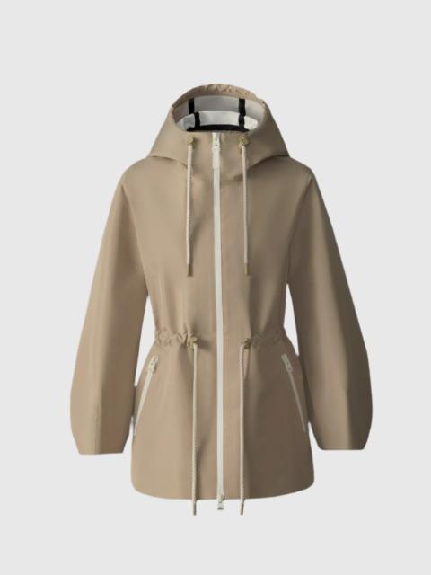 MACKAGE KALEA-ZZ Technical Rain Jacket with Drawcord Waist