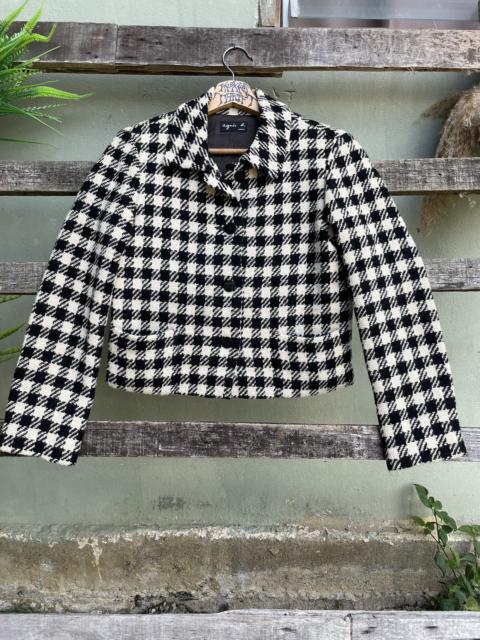 Other Designers Vintage - 💥Vintage Agnes B Checkered Design Button down Blazer