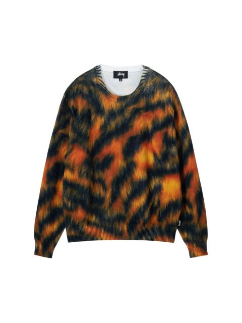 Stüssy Stussy Printed Fur Sweater 'Tiger'