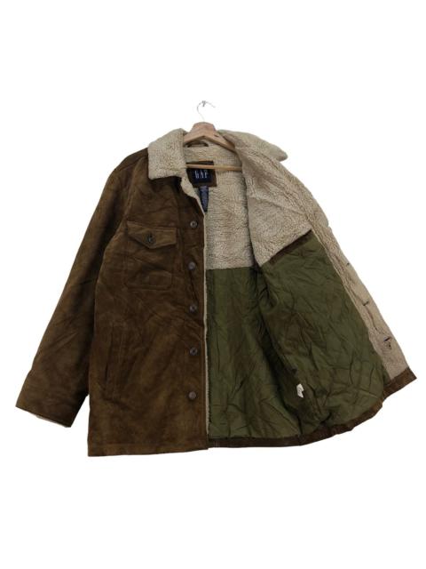 Other Designers Genuine Leather - Gap Suede Leather Sherpa Jacket