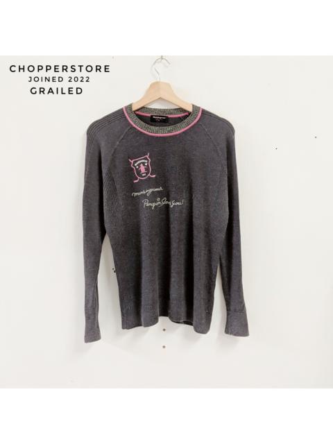 Other Designers Coloured Cable Knit Sweater - Vintage MunsingWear Embroidery Knitwear Sweater Jumper