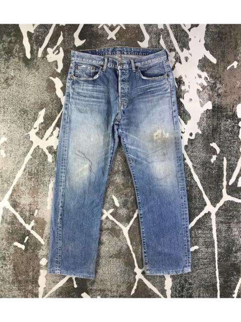 Other Designers Vintage - Vintage Levis 501 Jeans Dirty Wash Denim KJ1782