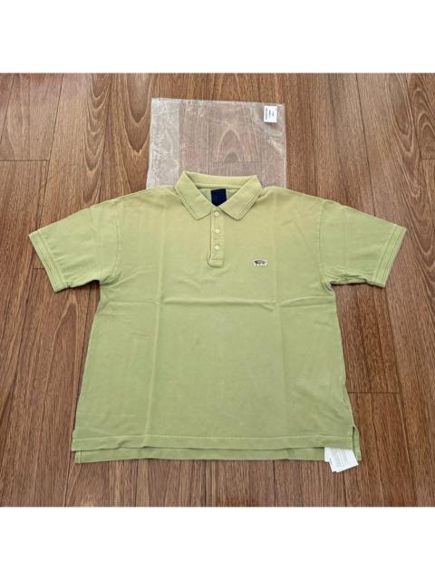 visvim visvim AW25 ICT JUMBO WELLER S/S DMGD LT.GREEN Washed Polo Shirt