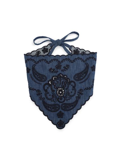 Zimmermann EMBROIDERED HEADSCARF