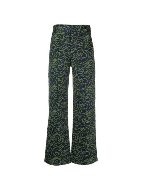 DESTREE Yoshitomo jacquard trousers