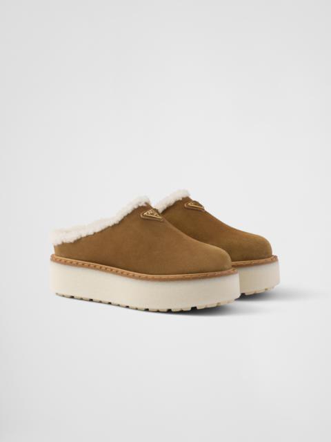 Prada Suede mules