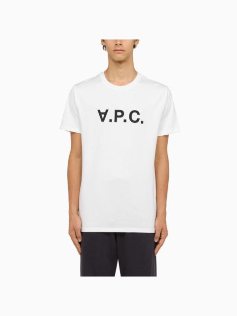 A.P.C. Logoed White Crewneck T Shirt
