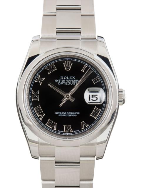 ROLEX Used Rolex Datejust 36 Ref 116200 Black Dial