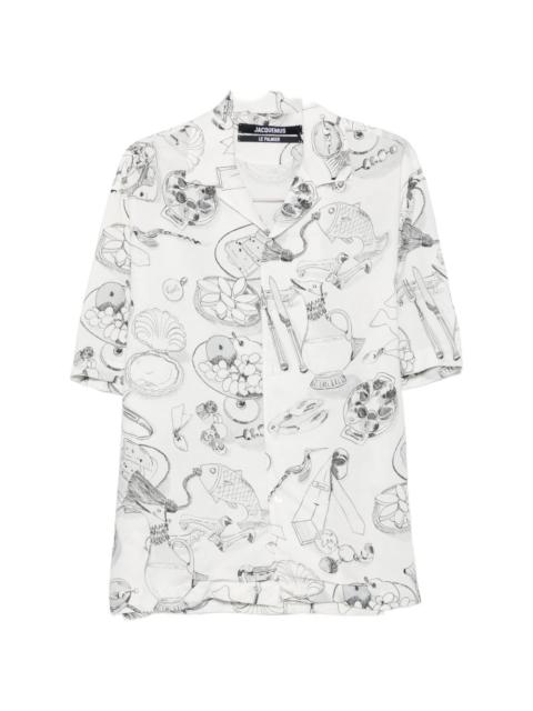 JACQUEMUS Jacquemus Men Printed Cotton Shirt