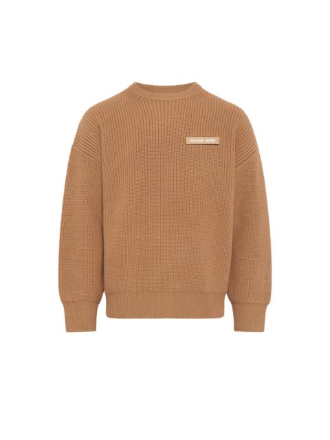 Marine Serre MS Half Cardigan Knit Crewneck Sweater