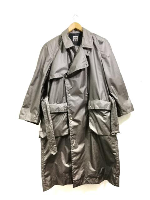 Other Designers Issey Miyake - Issey Miyake Men Trench Jacket / Long Jacket Cracked Design