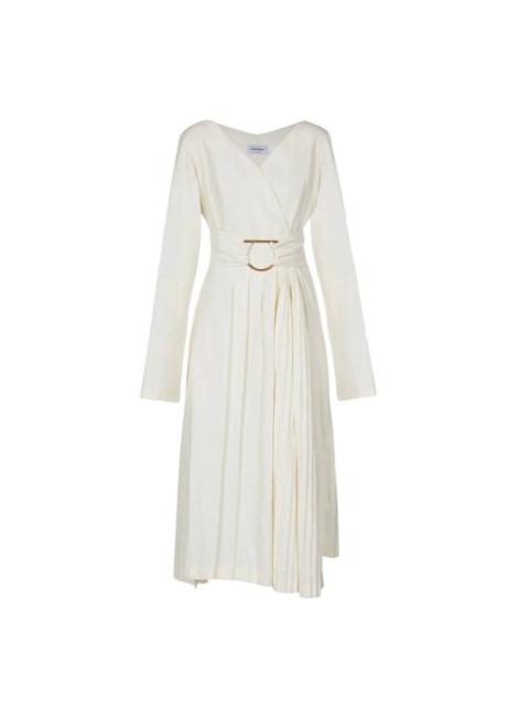 FERRAGAMO Ferragamo Belted Wrap Midi Dress