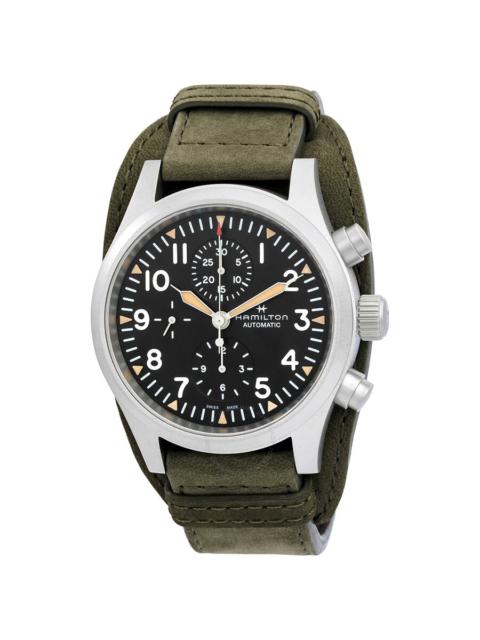 Other Designers Hamilton Khaki Field Chronograph Automatic Black Dial Men's Watch H71706830