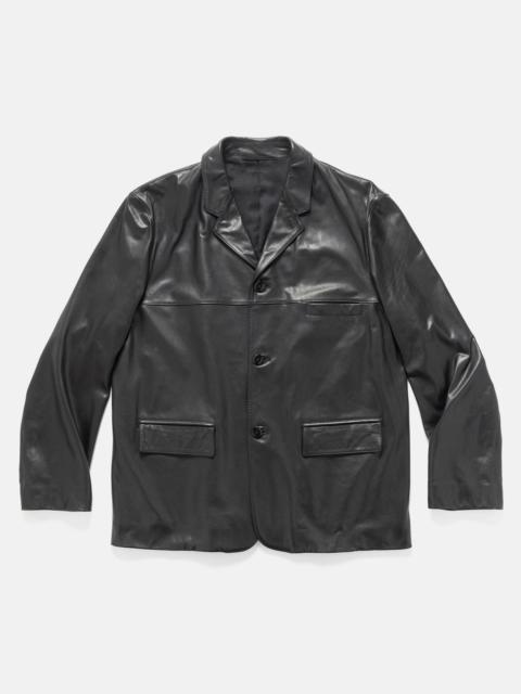 Lemaire Leather SB Jacket Black