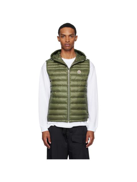 Moncler Khaki Orant Hooded Down Vest