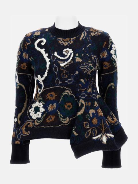 sacai FLORAL JACQUARD PULLOVER
